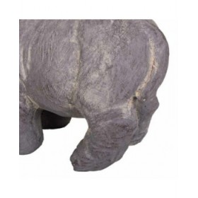 Statua Decorativa Alexandra House Living Grigio Magnesio Ippopotamo 26 x 40 x 35 cm