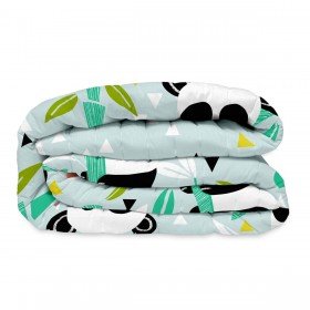 Trapunta HappyFriday Moshi Moshi Azzurro 180 x 260 cm Panda