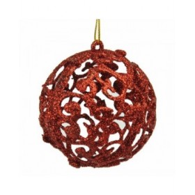 Palle di Natale Rosso Plastica 6 x 6 x 6 cm (12 Unità)