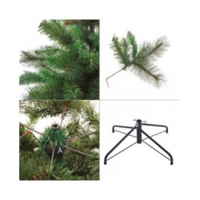 Albero di Natale Verde PVC Metallo Polietilene 120 cm