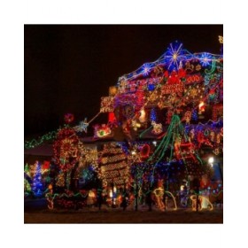 Striscia di luci LED Bianco Natale 1,5 m