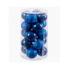 Palle di Natale Azzurro Plastica 6 x 6 x 6 cm (20 Unità)