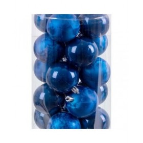 Palle di Natale Azzurro Plastica 6 x 6 x 6 cm (20 Unità)