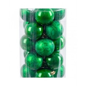 Palle di Natale Verde Plastica 6 x 6 x 6 cm (20 Unità)