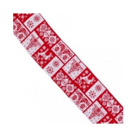 Runner da Tavolo Natale Bianco Rosso Poliestere 180 x 33 cm