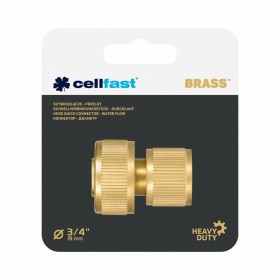 Connettore tubo Cellfast 19 mm Ottone Veloce