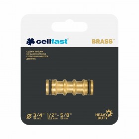 Connettore tubo Cellfast Ottone Doppia