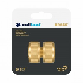 Giunto di riparazione del tubo Cellfast Ø 19 mm Ottone