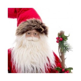 Decorazione Natalizia Rosso Multicolore Poliresina Tessuto 60 cm