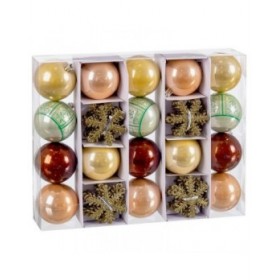 Palle di Natale Christian Audigier Stelle Multicolore Plastica 6 x 6 x 6 cm (40 Unità)
