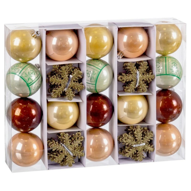 Palle di Natale Christian Audigier Stelle Multicolore Plastica 6 x 6 x 6 cm (40 Unità)