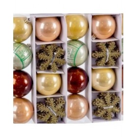Palle di Natale Christian Audigier Stelle Multicolore Plastica 6 x 6 x 6 cm (40 Unità)