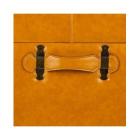 Sgabello Alexandra House Living Giallo Poliuretano Legno MDF 38 x 35 x 38 cm