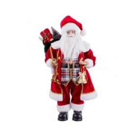 Decorazione Natalizia Multicolore Poliresina Tessuto Babbo Natale 27 x 19 x 60 cm
