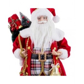 Decorazione Natalizia Multicolore Poliresina Tessuto Babbo Natale 27 x 19 x 60 cm