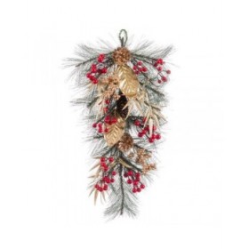 Appendino per Porte Natale Multicolore Dorato Plastica 60 cm