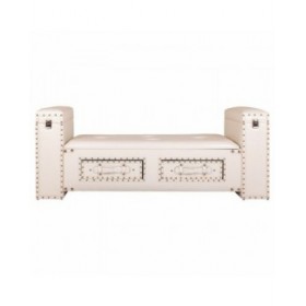 Panca Alexandra House Living Bianco Poliuretano Legno MDF 40 x 52 x 130 cm