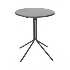 Tavolo Pieghevole Ambiance x99001600 Grigio scuro Ø 58 x 70 cm