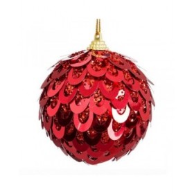 Palle di Natale Rosso Plastica Polyfoam 8 x 8 x 8 cm (4 Unità)
