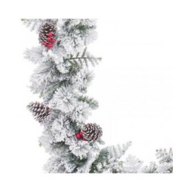 Ghirlanda di Natale Bianco Multicolore Polietilene Ananas 270 cm