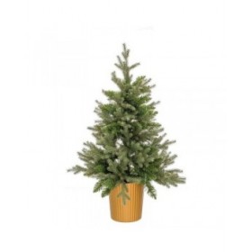 Albero di Natale Verde Dorato Polietilene 58 x 58 x 90 cm