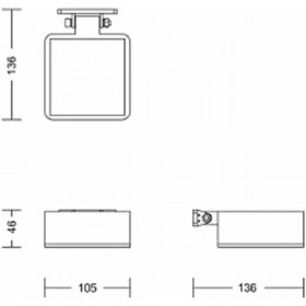 Applique da Parete Philips 1,5 W 200 Lm Solare Quadrato (2700 K)