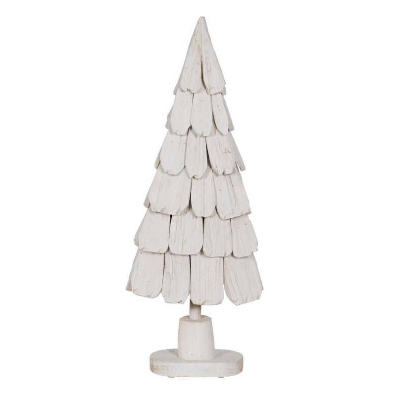 Albero di Natale Bianco Legno di paulownia Albero 38 x 20 x 100 cm