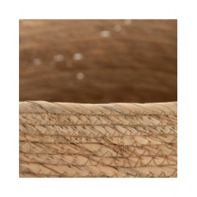 Set di Cesti Naturale Juncus 33 x 33 x 38 cm (3 Pezzi)