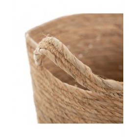 Set di Cesti Naturale Juncus 33 x 33 x 38 cm (3 Pezzi)