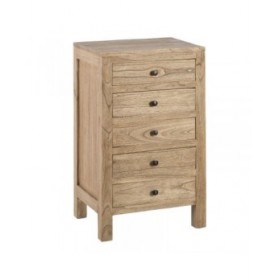 Comodino MIRÓ Naturale legno di mindi 44 x 34 x 77 cm
