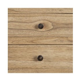 Comodino MIRÓ Naturale legno di mindi 44 x 34 x 77 cm