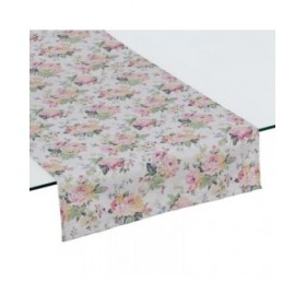 Runner da Tavolo Fiori Cotone 50 x 150 cm
