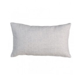 Cuscino Poliestere Cotone Grigio 50 x 30 cm