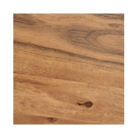 Set di 2 tavoli Nero Naturale 110 x 63 x 40 cm (2 Unità)