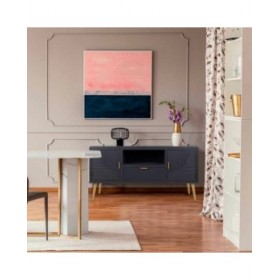 Credenza Alexandra House Living Dorato Grigio scuro 40 x 61 x 121 cm