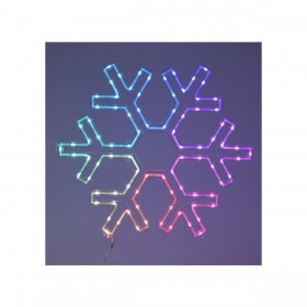 Decorazione Natalizia Lifetime RGB Fiocchi di neve 50 x 43 cm LED RGB