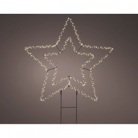 Decorazione luminosa Lumineo Metallo 220 V 58 x 55 cm Paletto Stella