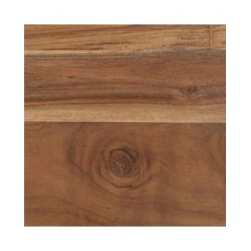 Set di 3 tavoli Nero Naturale Ferro Legno di acacia 86 x 81 x 43 cm (3 Unità)