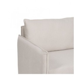 Divano Beige Poliestere Lino 210 x 93 x 95 cm
