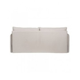 Divano Beige Poliestere Lino 210 x 93 x 95 cm