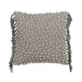 Cuscino Cotone Nero Beige 45 x 45 cm