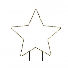 Decorazione luminosa Lumineo PVC Stella di Natale 38 cm Paletto MicroLED