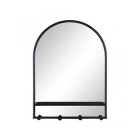Specchio da parete Nero 60 x 17 x 80,5 cm