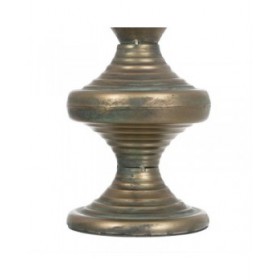 Portacandele Dorato Ferro 14 x 14 x 59 cm