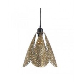 Lampadario Dorato Argentato Ferro 220-240 V 24 x 24 x 31,5 cm
