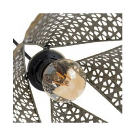 Lampadario Dorato Argentato Ferro 220-240 V 24 x 24 x 31,5 cm