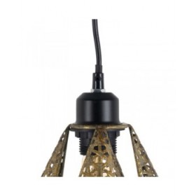 Lampadario Dorato Argentato Ferro 220-240 V 24 x 24 x 31,5 cm