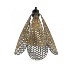 Lampadario Dorato Argentato Ferro 220-240 V 24 x 24 x 31,5 cm