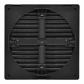 Griglia di ventilazione EDM 87726 Antracite 17 x 17 x 1,15 cm Zanzariera