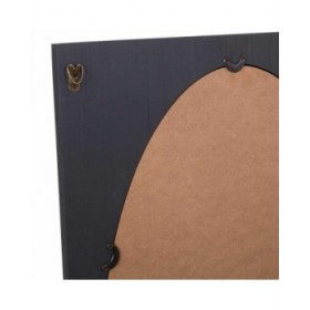 Specchio da parete Alexandra House Living Dorato Grigio scuro 2 x 80 x 50 cm Rettangolare